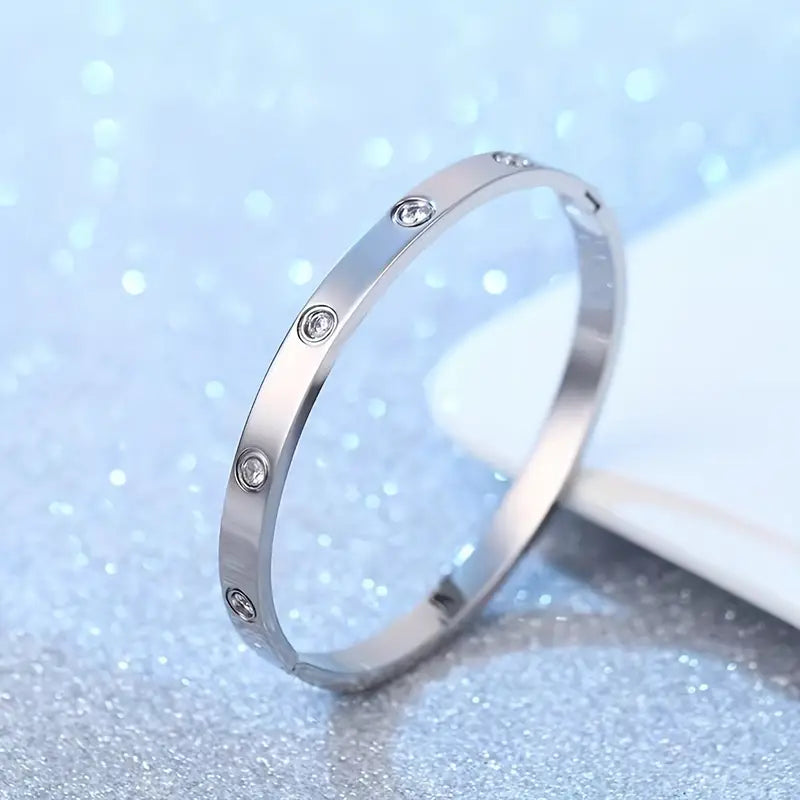 Titanium Steel Bangle for Her