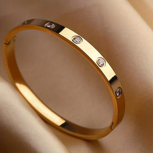 Titanium Steel Bangle for Her