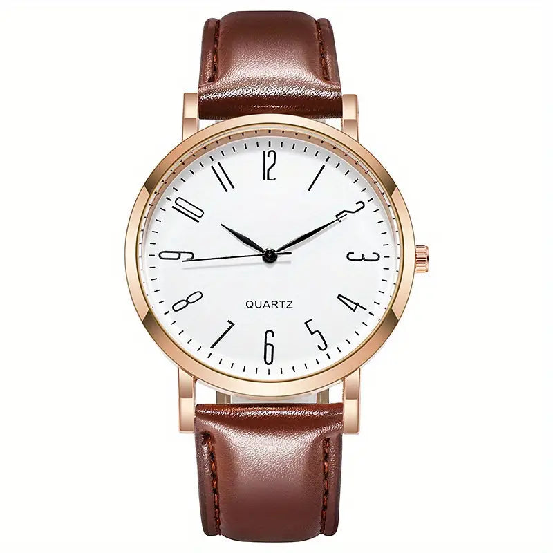 Leather Men's Watch Fashion Luxury