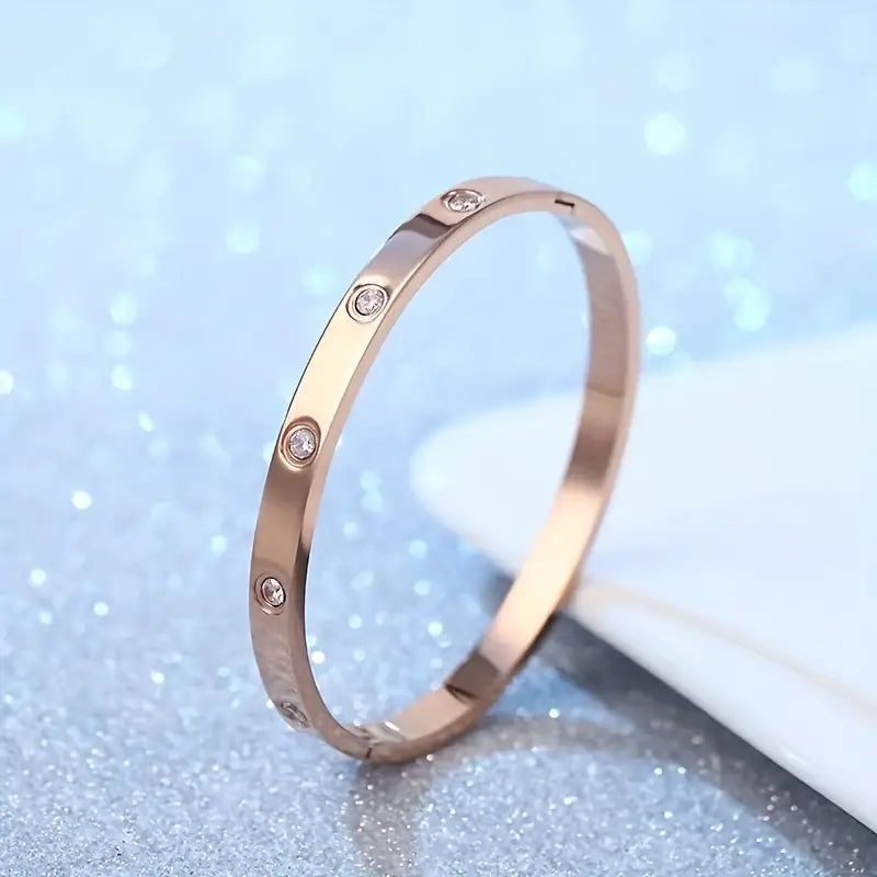 Titanium Steel Bangle for Her